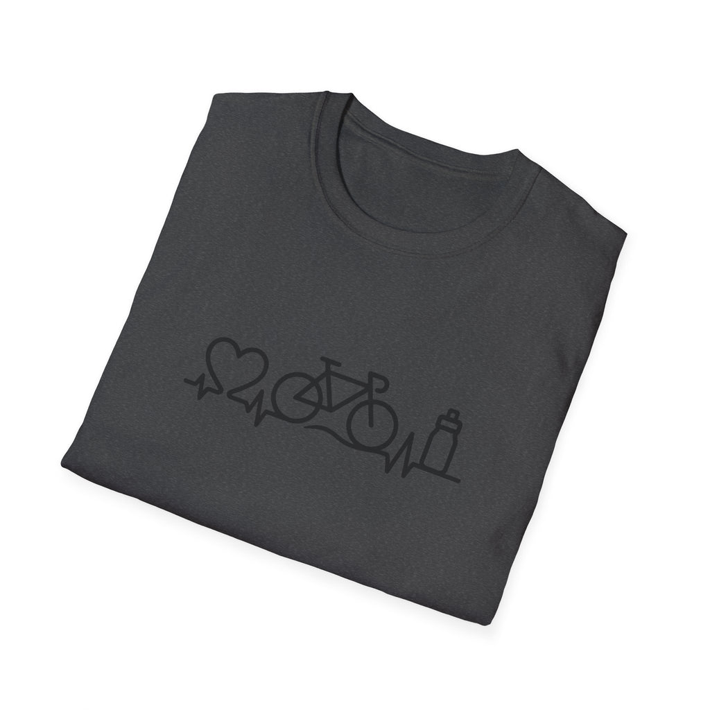 Bicycle on heartbeat line T-Shirt