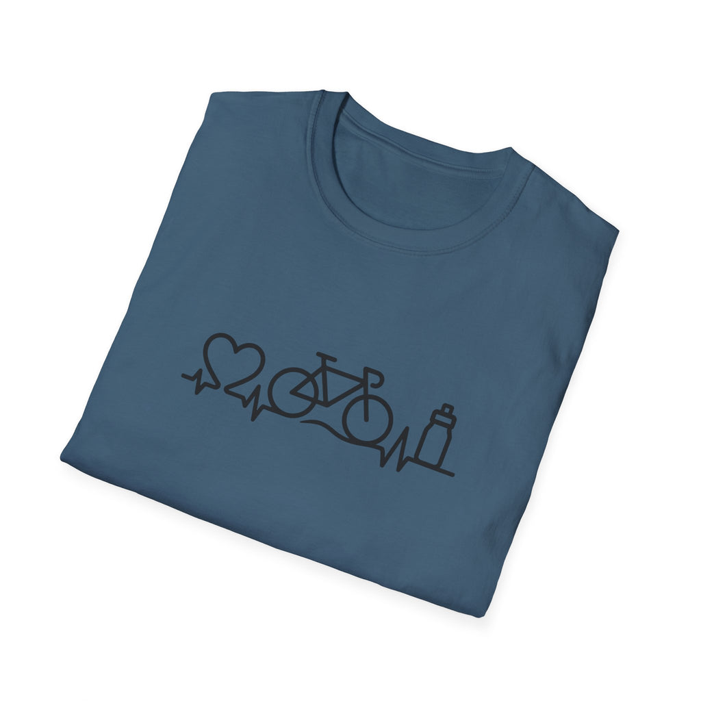 Bicycle on heartbeat line T-Shirt