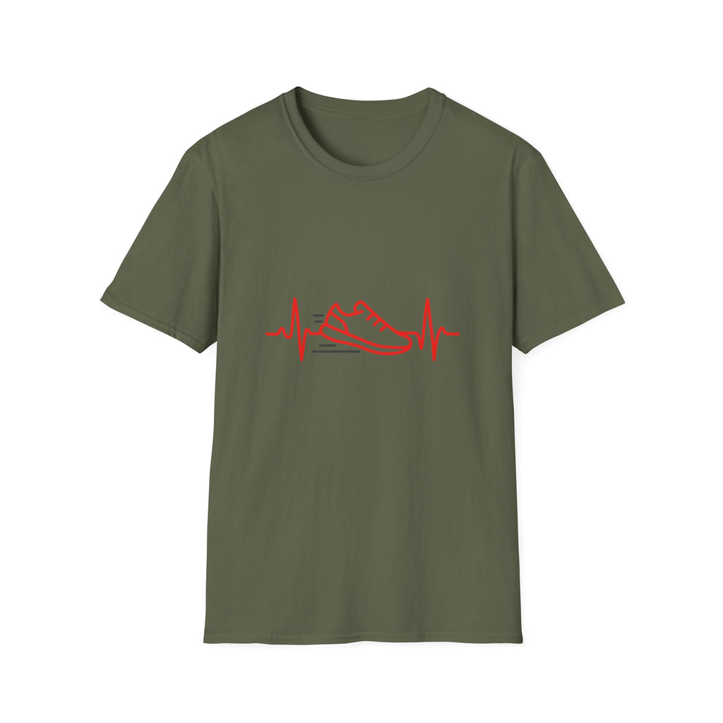 Sneaker Heartbeat Illustration T-Shirt