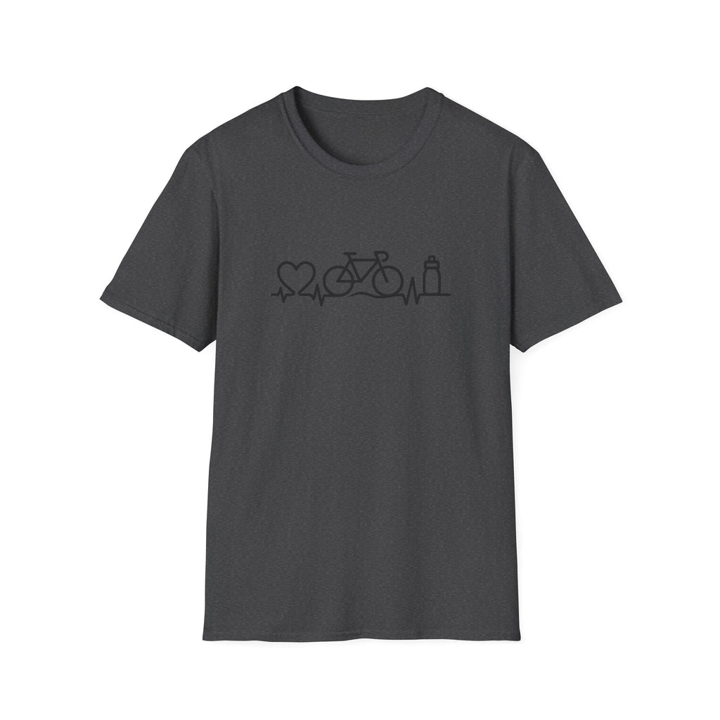 Bicycle on heartbeat line T-Shirt