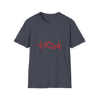 Sneaker Heartbeat Illustration T-Shirt