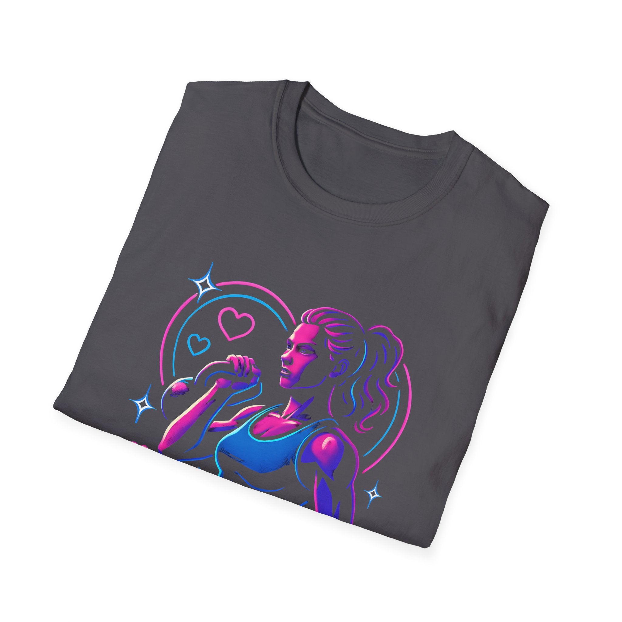 Neon singer portrait T-Shirt