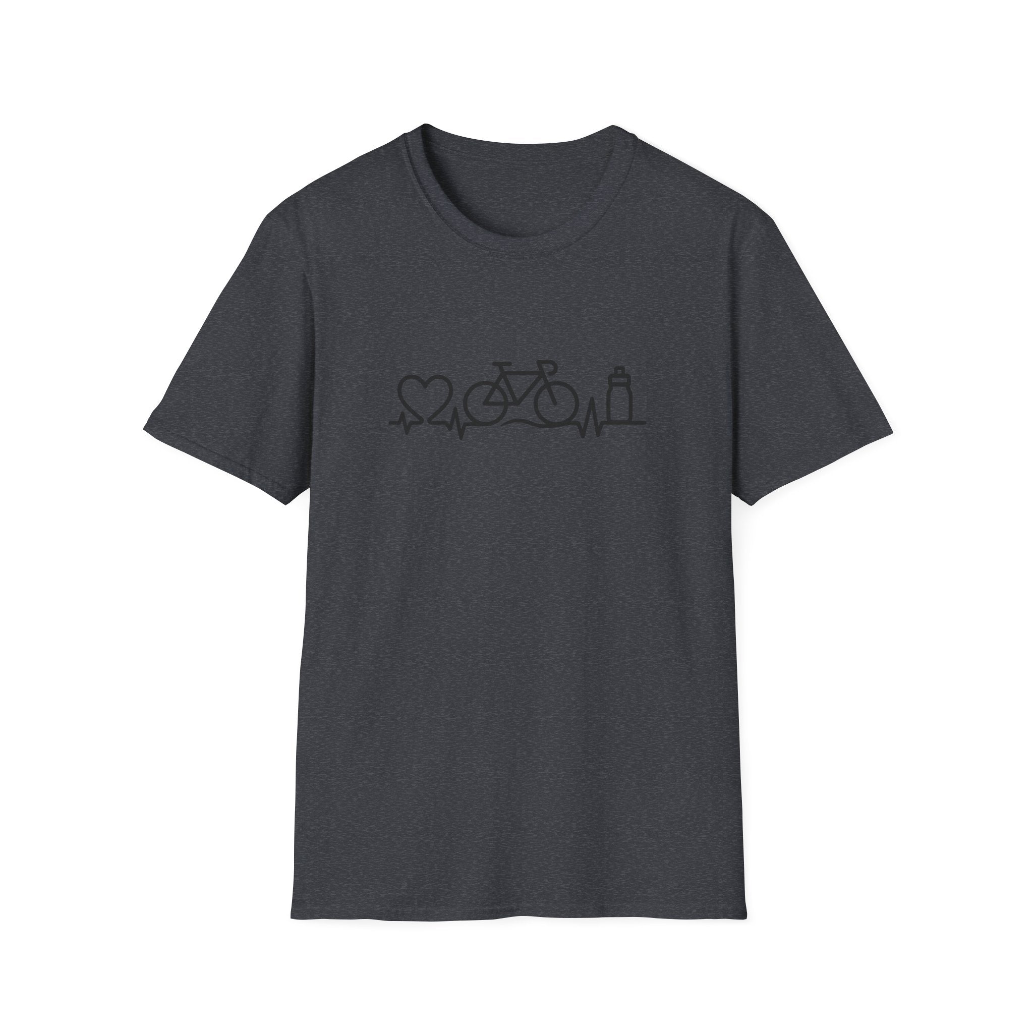 Bicycle on heartbeat line T-Shirt